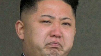 High Quality Sad Kim Jong Un Blank Meme Template