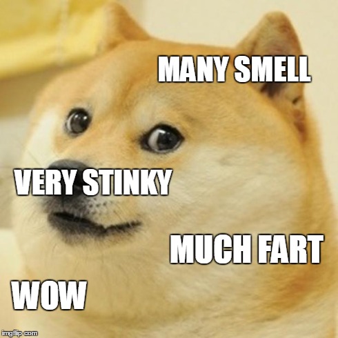 Doge Meme | MUCH FART VERY STINKY MANY SMELL WOW | image tagged in memes,doge | made w/ Imgflip meme maker