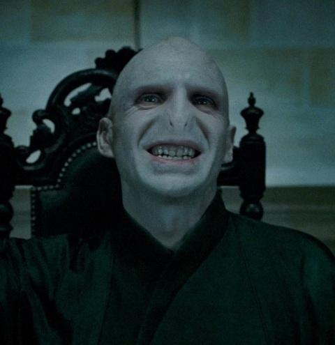 High Quality voldemort smiling Blank Meme Template