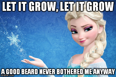 Let it grow | LET IT GROW, LET IT GROW A GOOD BEARD NEVER BOTHERED ME ANYWAY | image tagged in movember,no shave november,let it grow | made w/ Imgflip meme maker