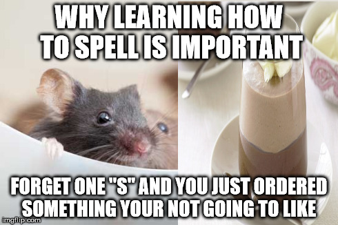 WHY LEARNING HOW TO SPELL IS IMPORTANT FORGET ONE "S" AND YOU JUST ORDERED SOMETHING YOUR NOT GOING TO LIKE | made w/ Imgflip meme maker