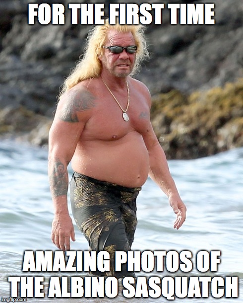 FOR THE FIRST TIME AMAZING PHOTOS OF THE ALBINO SASQUATCH | made w/ Imgflip meme maker