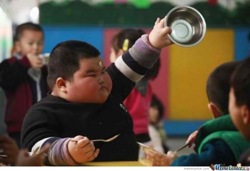 High Quality Fat Kid Lunch Blank Meme Template