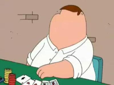 Peter Griffin Poker Face Blank Meme Template