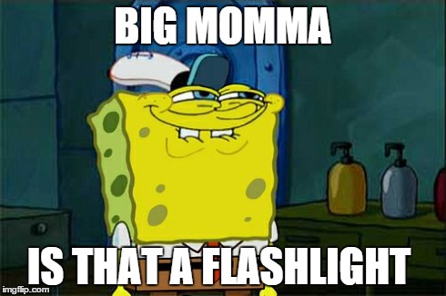 Don't You Squidward | BIG MOMMA IS THAT A FLASHLIGHT | image tagged in memes,dont you squidward | made w/ Imgflip meme maker