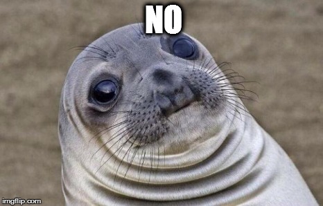 Awkward Moment Sealion Meme | NO | image tagged in memes,awkward moment sealion | made w/ Imgflip meme maker