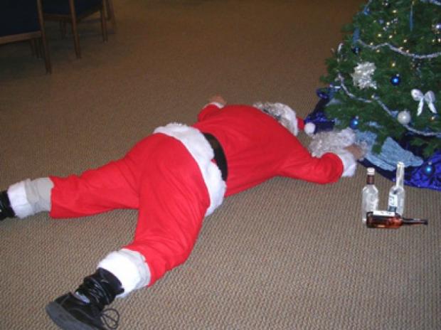 Go home Santa, you're drunk Blank Meme Template