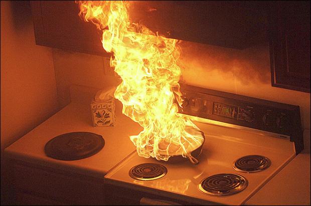 High Quality Kitchen Fire Blank Meme Template