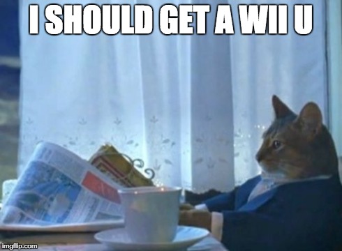 I Should Buy A Boat Cat | I SHOULD GET A WII U | image tagged in memes,i should buy a boat cat | made w/ Imgflip meme maker