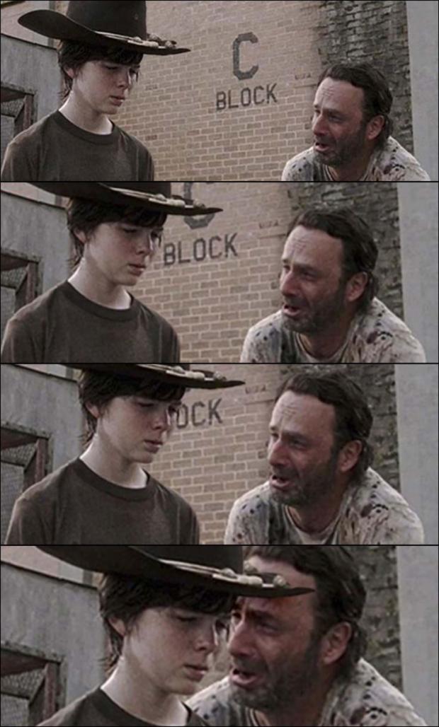 High Quality the walking dead coral Blank Meme Template