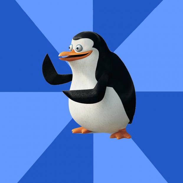 penguin private template Blank Meme Template