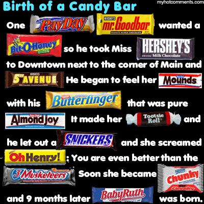 Birth Of Candy Bars Blank Meme Template