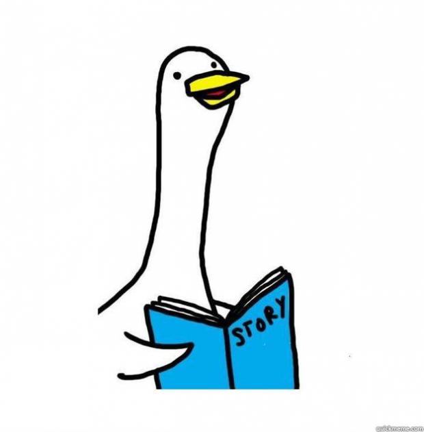 High Quality Story Time Goose Blank Meme Template