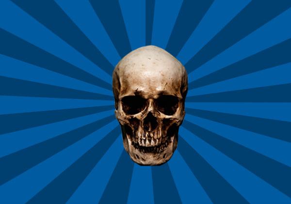 Scary Skull Blank Meme Template