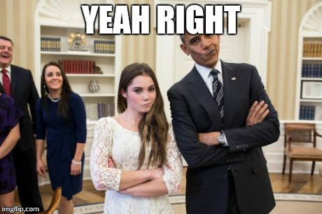 Maroney And Obama Not Impressed | YEAH RIGHT | image tagged in memes,maroney and obama not impressed | made w/ Imgflip meme maker