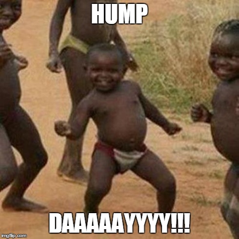 Third World Success Kid | HUMP DAAAAAYYYY!!! | image tagged in memes,third world success kid | made w/ Imgflip meme maker