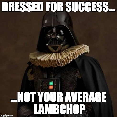 DRESSED FOR SUCCESS... ...NOT YOUR AVERAGE LAMBCHOP | made w/ Imgflip meme maker