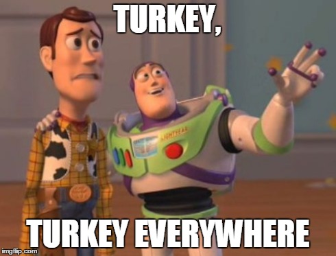 X, X Everywhere Meme | TURKEY, TURKEY EVERYWHERE | image tagged in memes,x x everywhere | made w/ Imgflip meme maker