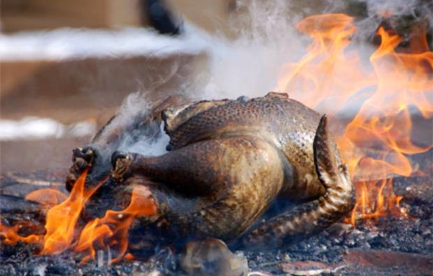 High Quality Turkey on fire Blank Meme Template