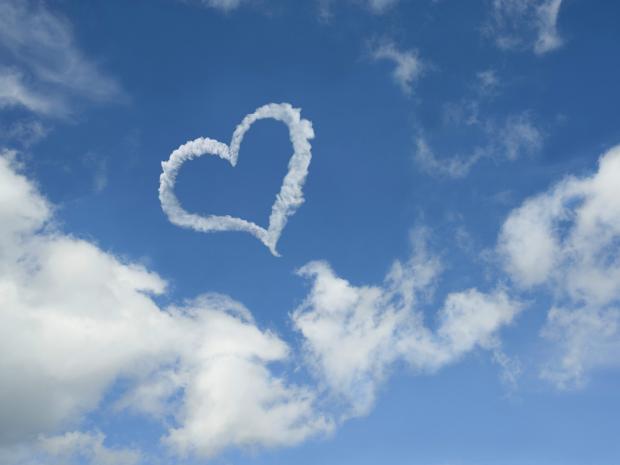 Heart shaped cloud Blank Meme Template