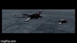 Star Wars X-Wing new and old | image tagged in gifs,StarWars | made w/ Imgflip video-to-gif maker