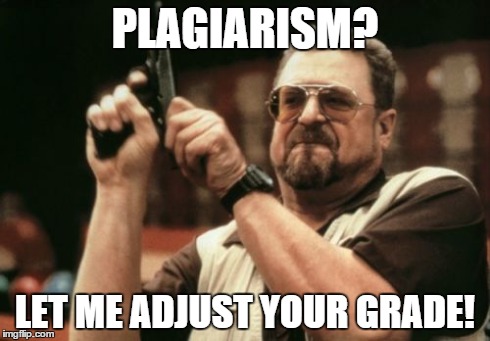 Am I The Only One Around Here Meme | PLAGIARISM? LET ME ADJUST YOUR GRADE! | image tagged in memes,am i the only one around here | made w/ Imgflip meme maker