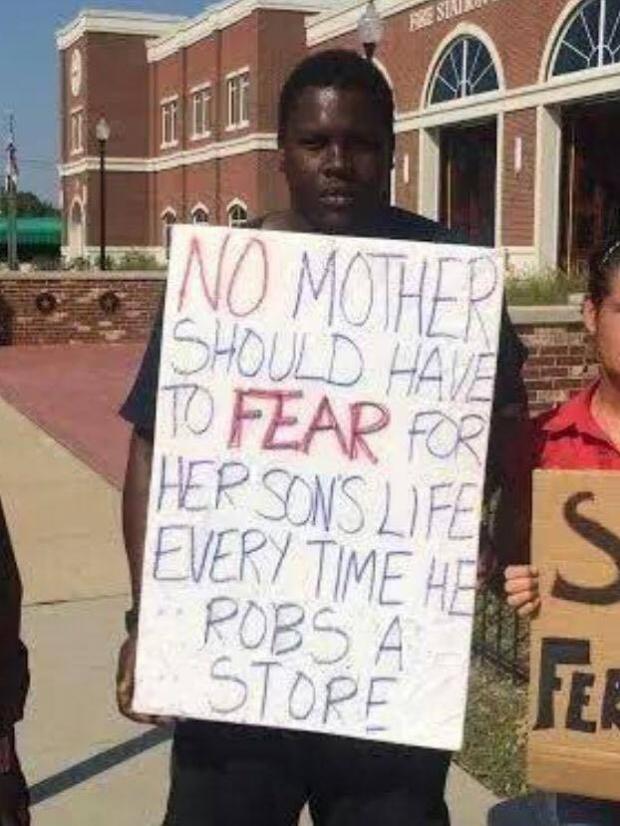 High Quality Ferguson Protester Blank Meme Template