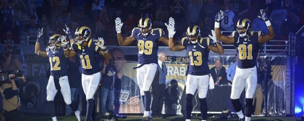 Rams Hands Up Blank Meme Template