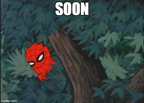 Spiderman Bushes | SOON | image tagged in spiderman bushes | made w/ Imgflip meme maker