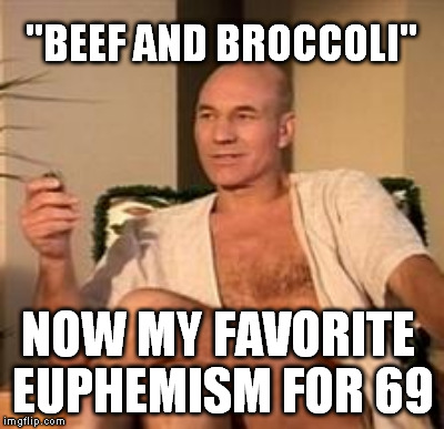 "BEEF AND BROCCOLI" NOW MY FAVORITE EUPHEMISM FOR 69 | made w/ Imgflip meme maker