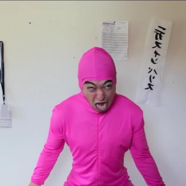 High Quality Pink Guy Screaming  Blank Meme Template