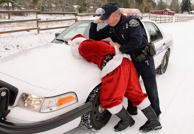 Santa Busted Blank Meme Template