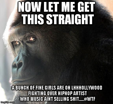 Let me get this straight Yall fighting over rappers that not selling | NOW LET ME GET THIS STRAIGHT A BUNCH OF FINE GIRLS ARE ON LHHHOLLYWOOD FIGHTING OVER HIPHOP ARTIST WHO MUSIC AINT SELLING SHIT.....#WTF | image tagged in let me get this straight,hiphop,lhhh,wtf,hip hop,gorilla | made w/ Imgflip meme maker