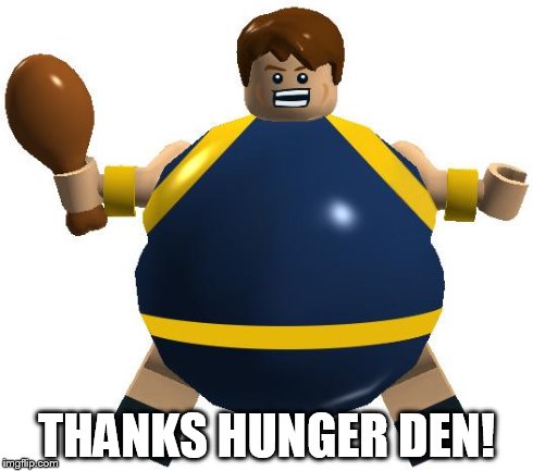 THANKS HUNGER DEN! | image tagged in awesome | made w/ Imgflip meme maker