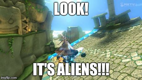 LOOK! IT'S ALIENS!!! | image tagged in lookthe x | made w/ Imgflip meme maker