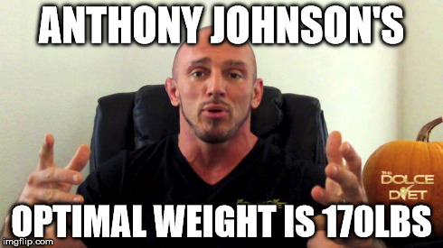 ANTHONY JOHNSON'S OPTIMAL WEIGHT IS 170LBS | made w/ Imgflip meme maker