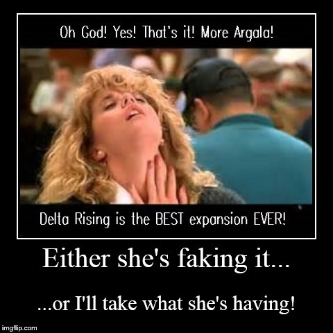 Either she's faking it... | ...or I'll take what she's having! | image tagged in funny,demotivationals | made w/ Imgflip demotivational maker