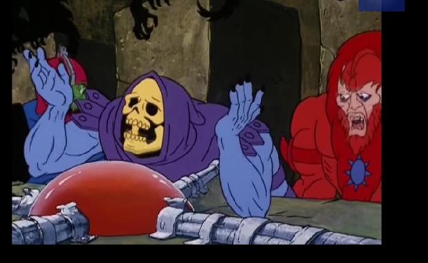High Quality Skeletor At Wit's End Blank Meme Template