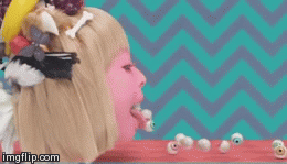 say ahhhh | image tagged in gifs,dentist,fruit,pink,eyes,stuff | made w/ Imgflip video-to-gif maker