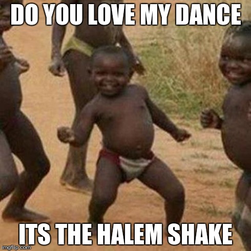 Third World Success Kid | DO YOU LOVE MY DANCE ITS THE HALEM SHAKE | image tagged in memes,third world success kid | made w/ Imgflip meme maker