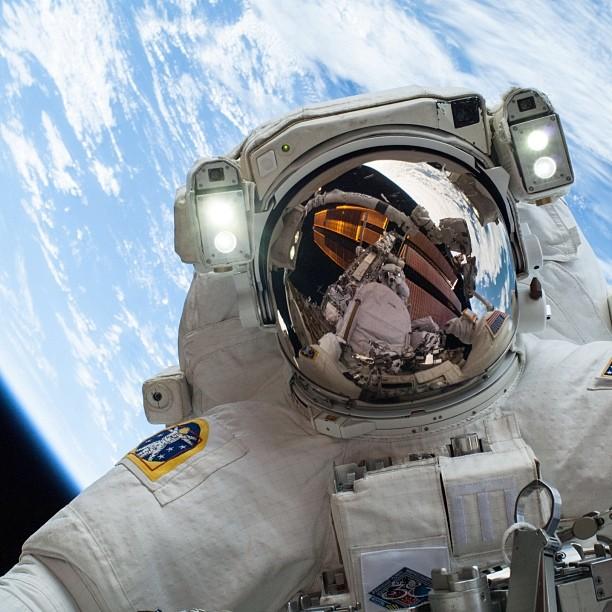 Astronaut selfies Blank Meme Template