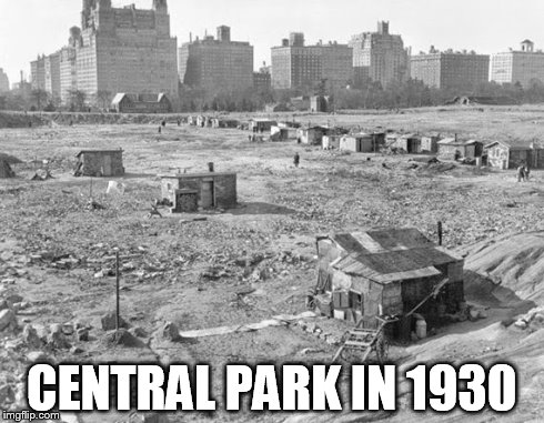 CENTRAL PARK IN 1930 | made w/ Imgflip meme maker