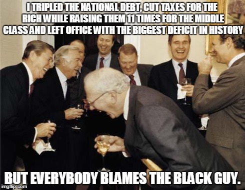 And that's just the tip of the iceberg. | I TRIPLED THE NATIONAL DEBT, CUT TAXES FOR THE RICH WHILE RAISING THEM 11 TIMES FOR THE MIDDLE CLASS AND LEFT OFFICE WITH THE BIGGEST DEFICI | image tagged in ronald reagan joke | made w/ Imgflip meme maker