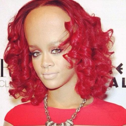 High Quality Rihanna big forehead  Blank Meme Template