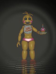 High Quality Chica from fnaf 2 Blank Meme Template