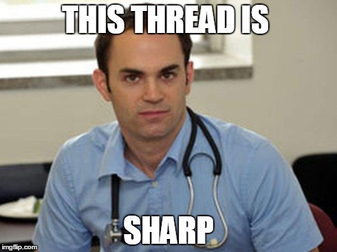 guy | THIS THREAD IS SHARP | image tagged in guy | made w/ Imgflip meme maker