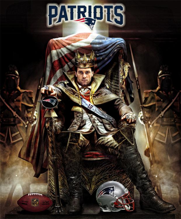 High Quality Tom Brady Throne Blank Meme Template