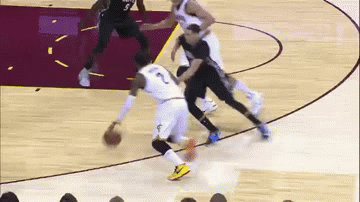 Kyrie Irving's fancy handle sets up nice floater (GIF)
