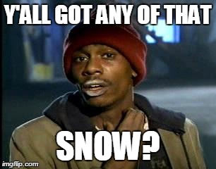 Y'all Got Any More Of That | Y'ALL GOT ANY OF THAT SNOW? | image tagged in memes,yall got any more of,AdviceAnimals | made w/ Imgflip meme maker