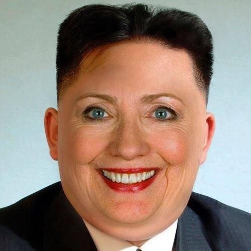 High Quality Kim Jong Hillary Blank Meme Template